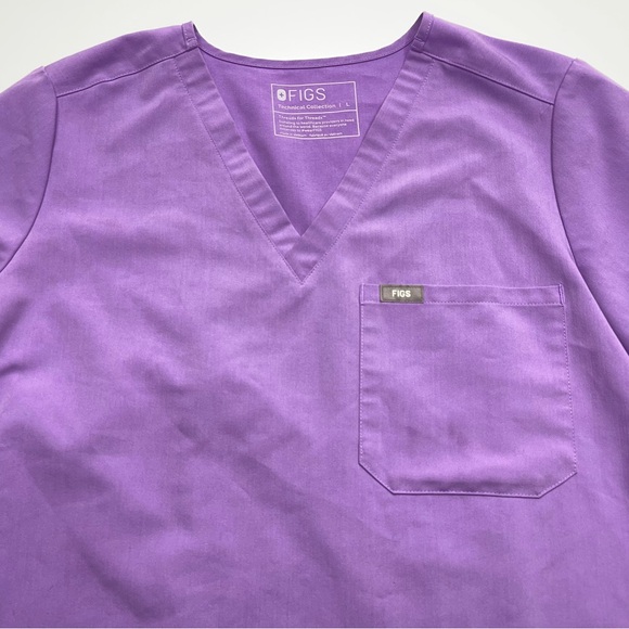 FIGS Scrub Set Womens Large Catarina Top XL/P Zamora Bottoms In Lavender Purple - Picture 2 of 10